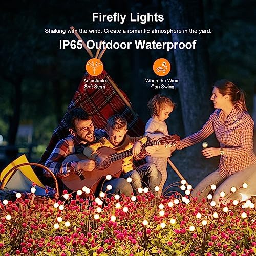 ASMAD Solar Lights Outdoor(6 Pack-48 LEDs),Solar Garden Lights,Fairy Lights