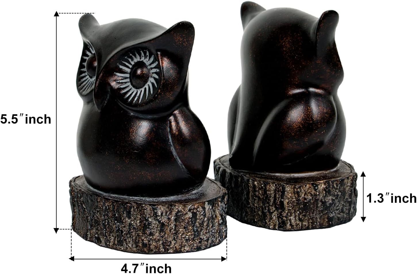 Heavy Bookends / Unique Bookends / Owl Book Ends