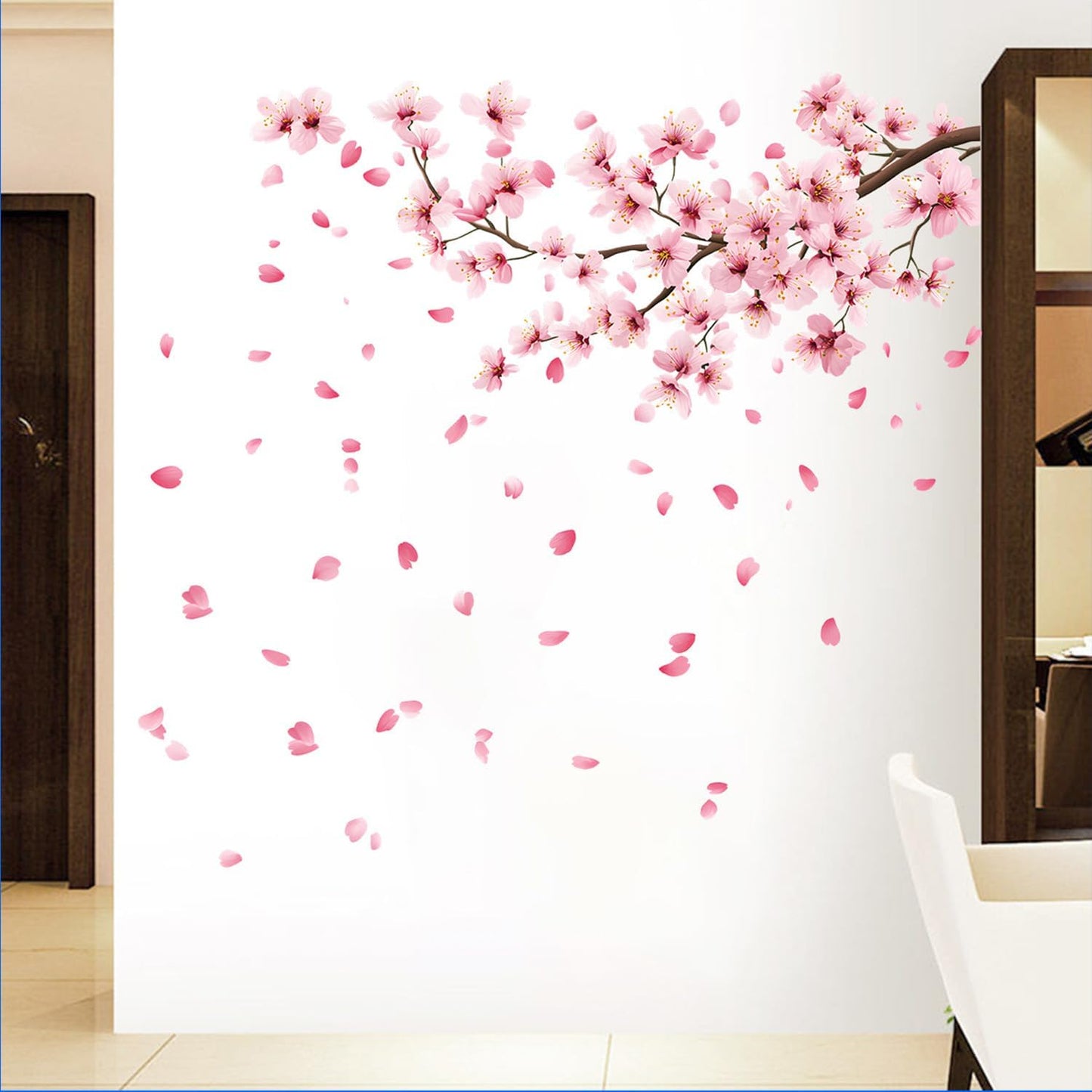 Cherry Blossom Wall Decals Stickers / Set of 35