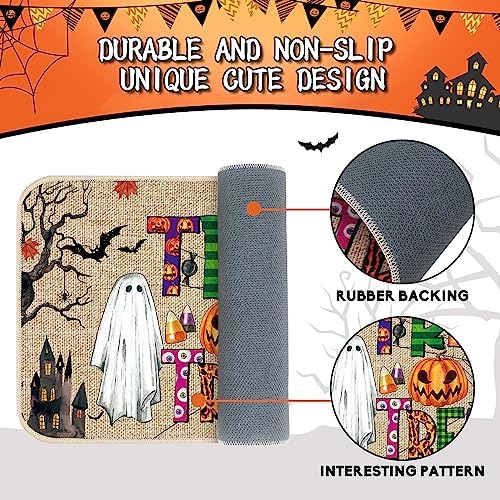 Ceenna Halloween Door Mat Welcome Mat for Front Door,Novelty