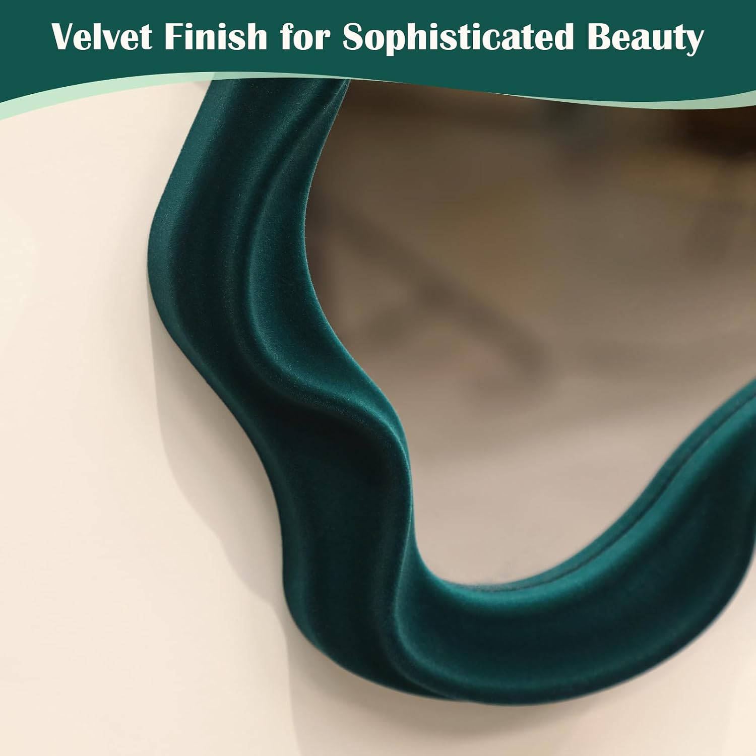 Irregular Cloud-Shaped Small Decorative Mirrors / Cloud-dark Green / 16 x 10