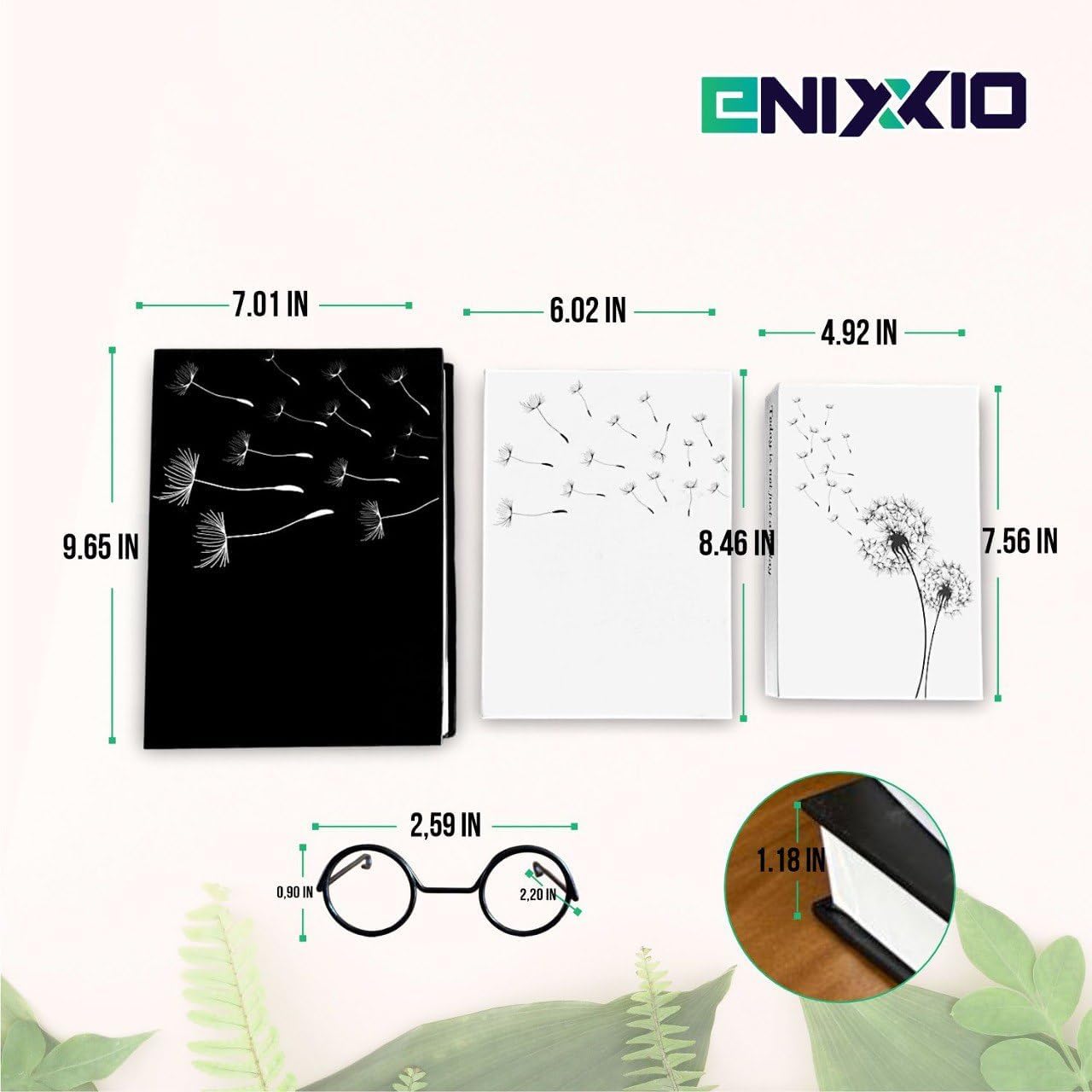 Monochromatic Coffee Table Book Set / Black