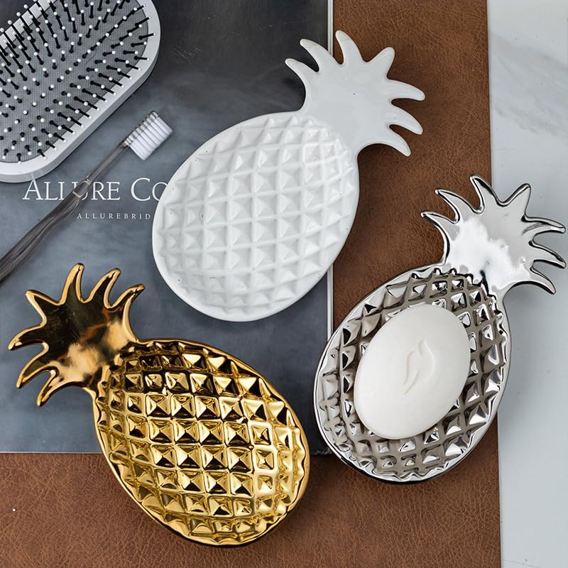 Decorative Ceramic Tray / White