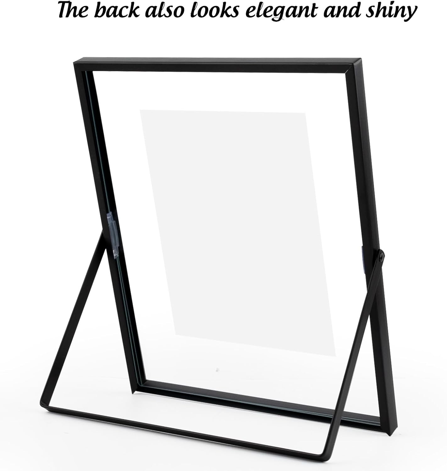 Metal Picture Frames / 8 x 10 / Vertical / Matte Black / Set of 2