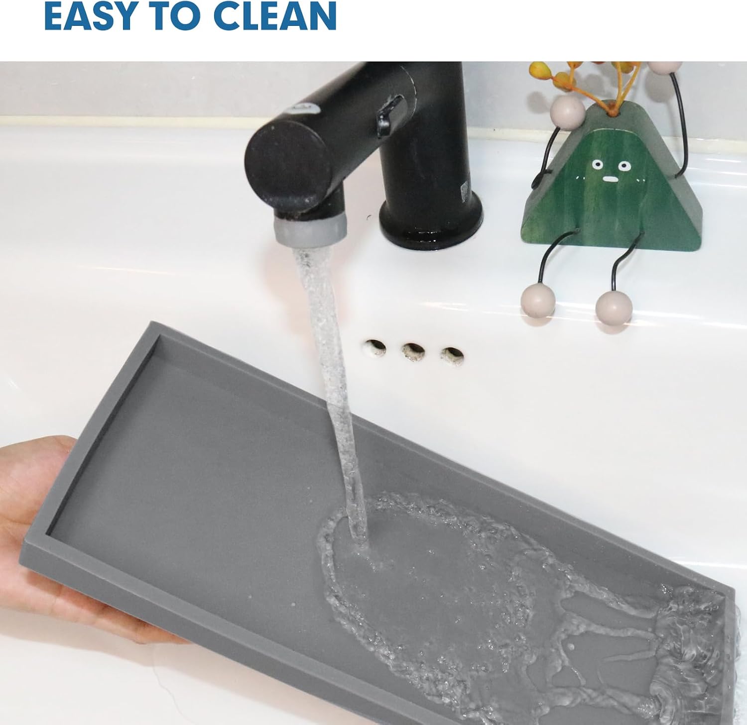 Silicone Tray Set / Gray / 15.7 x 5.9 x 0.9