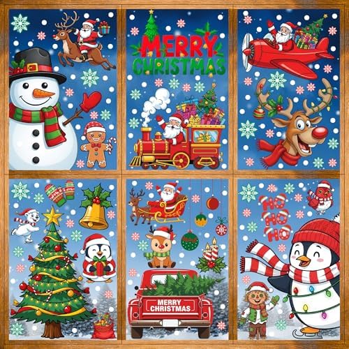 Christmas Window Clings, Xmas Window Decorations