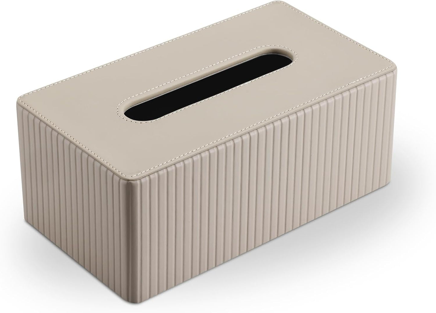 Napkin & Facial Tissue Holder / Beige Stripe