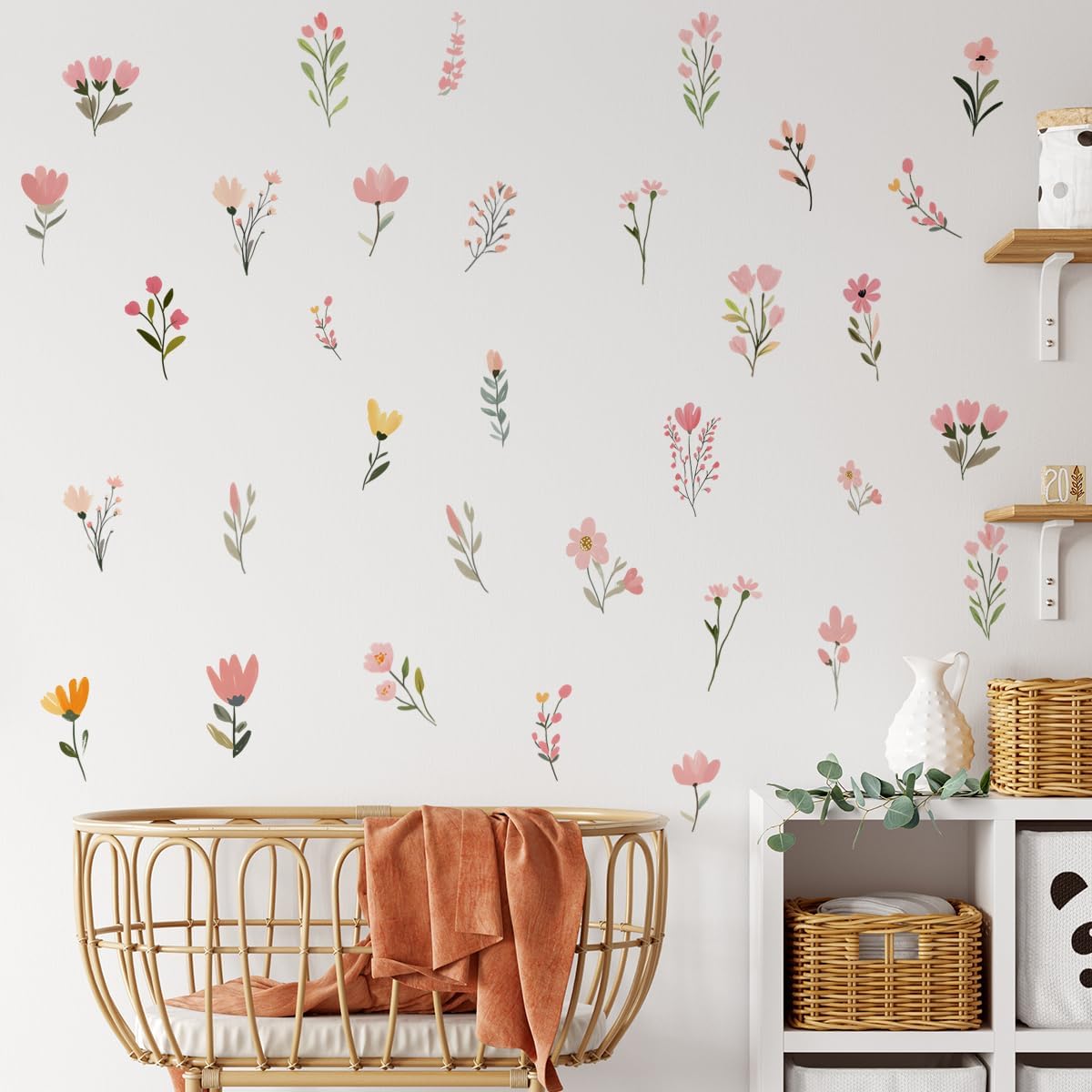 Boho Flower Wall Decals / S203-flower-wall Stickers