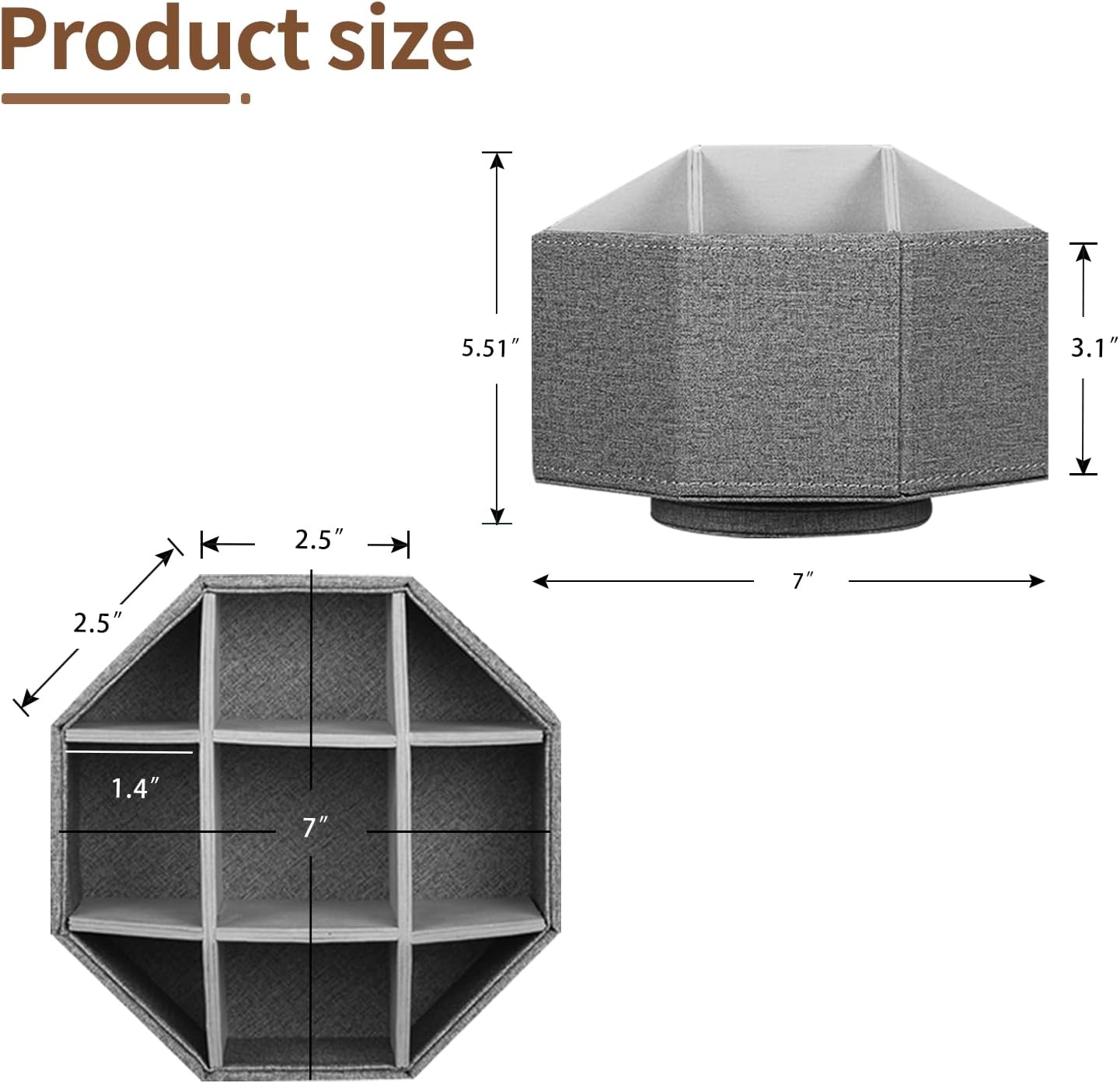 Swivel Remote Control Holder / Small / Grey