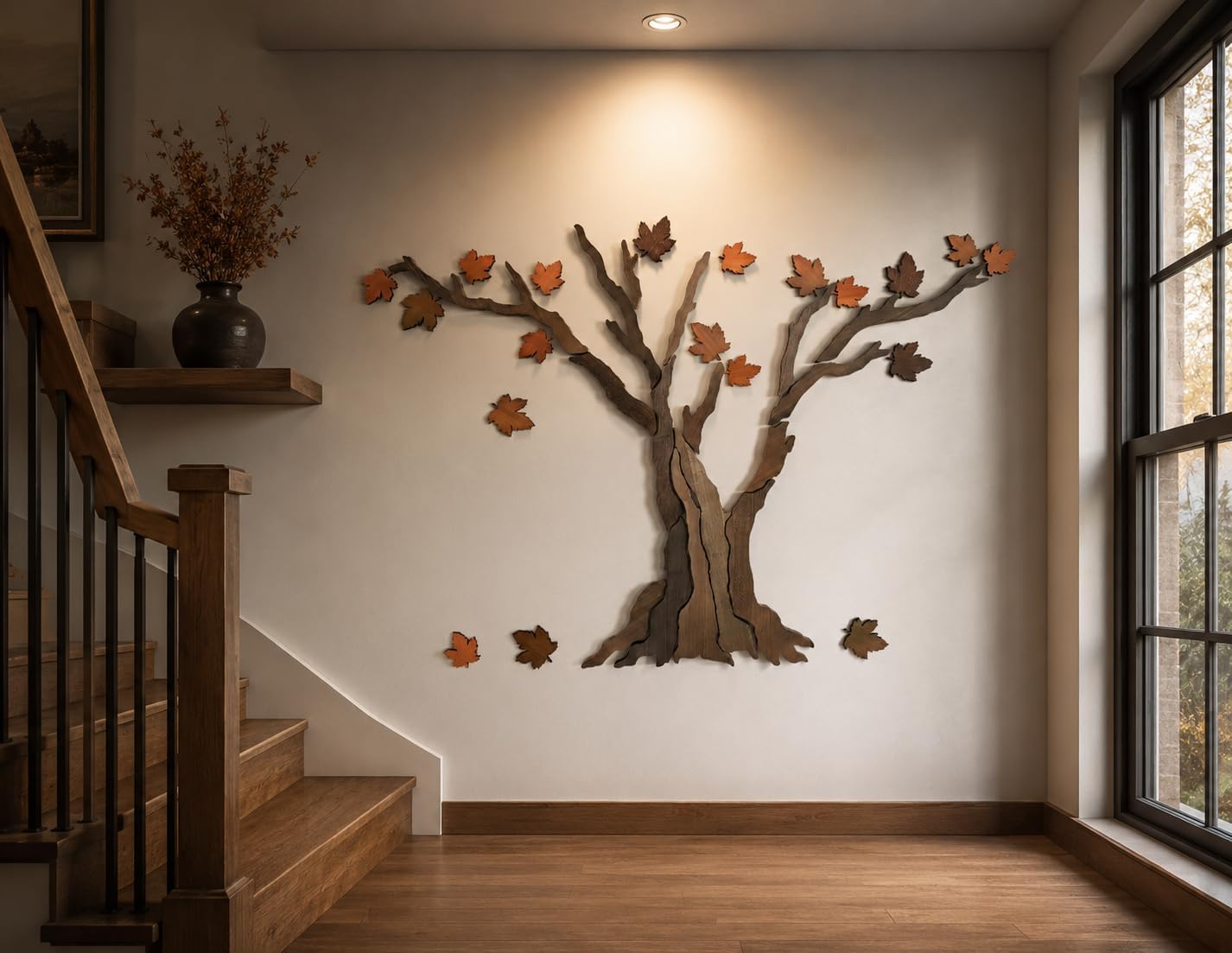 Large Rustic Tree Sculpture / 59 x 39