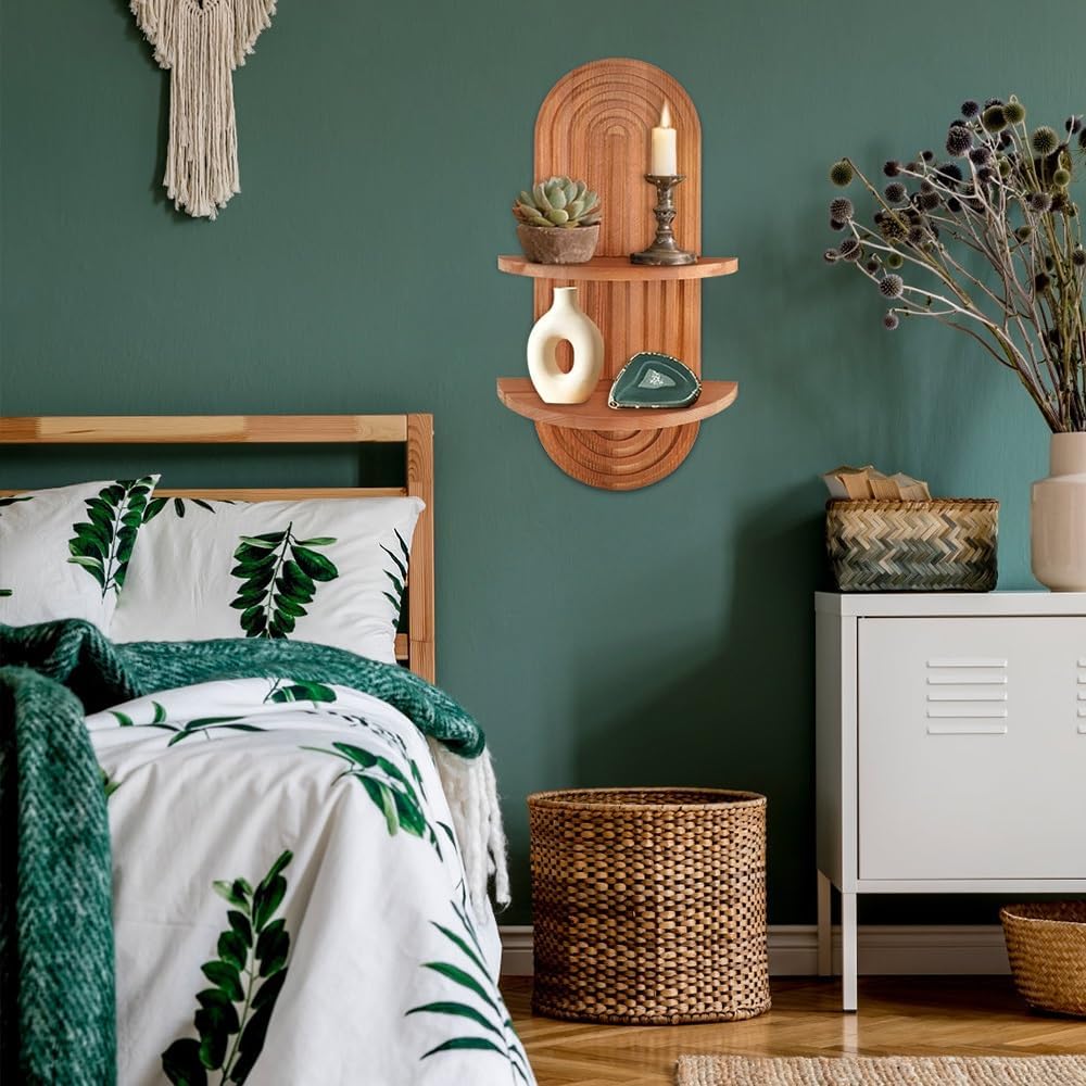 Solid Wood 2-Tier Shelves