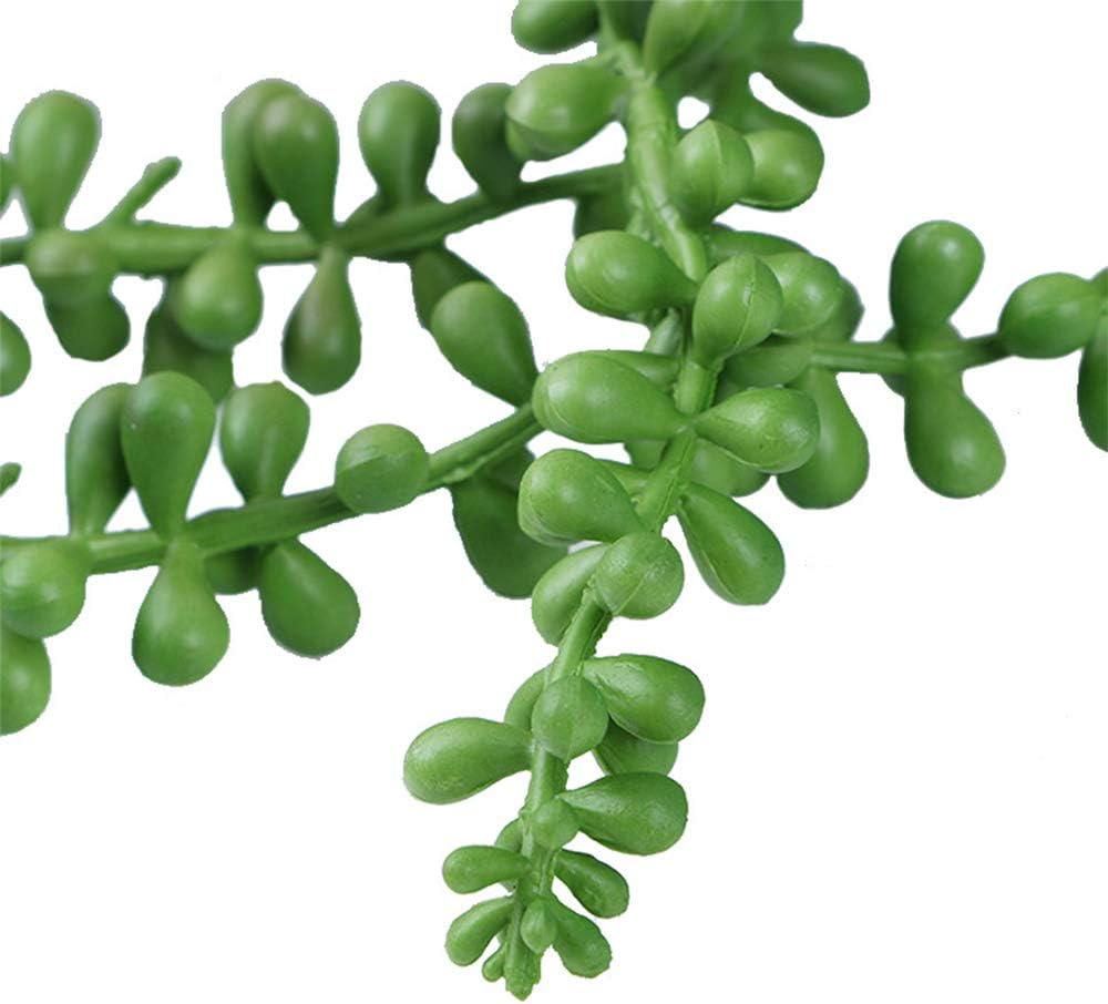 String of Pearls Plant Artificial Hanging Succulents Plants / Green / Set of 3
