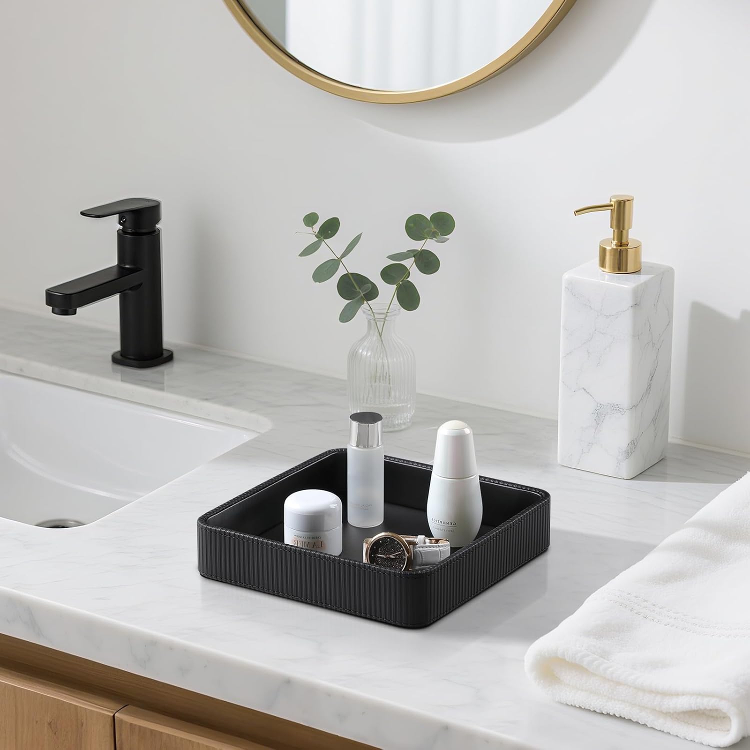Small Valet Tray / Black / 8 x 8