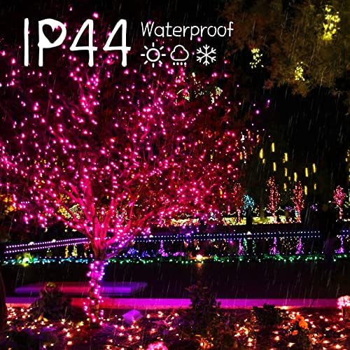 Minetom Pink Mini Christmas Lights - 39 Feet 100 LED Fairy String Lights with 8 Lighting Modes Waterproof Connectable for Indoor Outdoor Xmas Tree Garland Wreath Holiday Valentine's Day Decoration