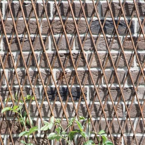 Natural Lattice Willow Trellis Fence for Climbing Plants,Expandable Garden Fence Wall Panel, Outdoor Decorative Wood