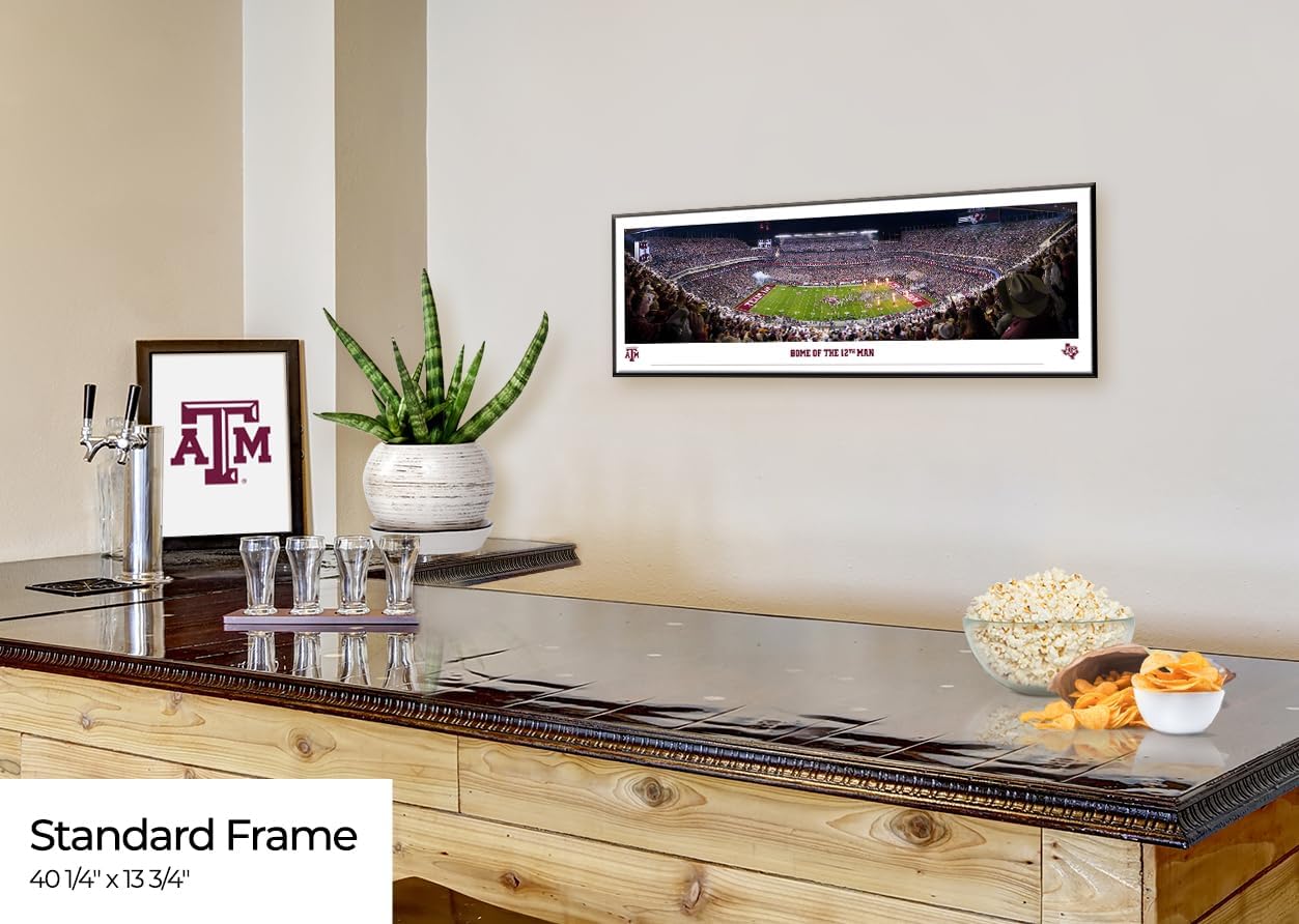 Texas A&M Football / Standard Frame / Framed / 40.3"L x 13.8"W / 40.25 Inch