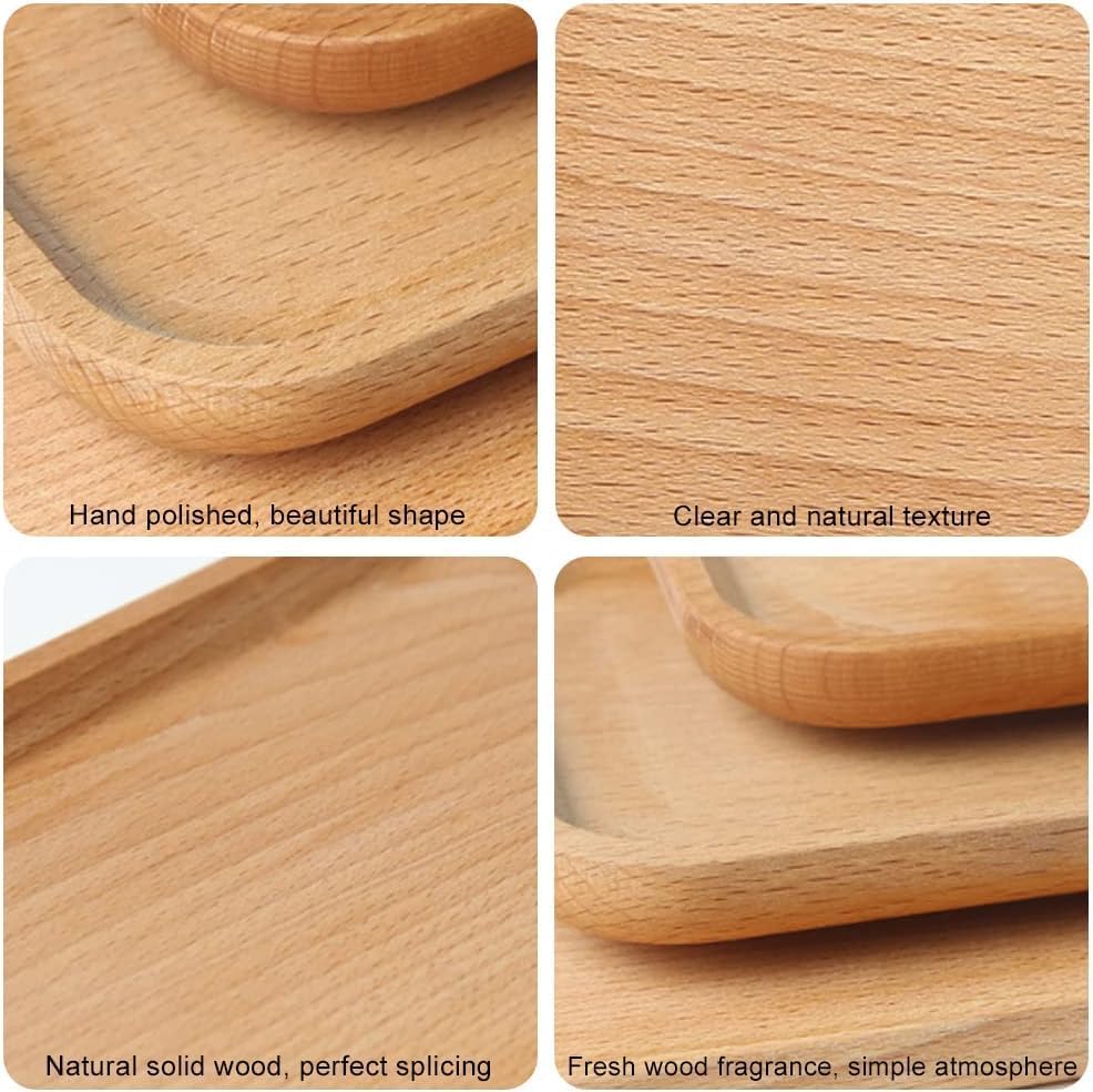 Serving Platter Tray / Wood / 8 x 5 / Set of 6