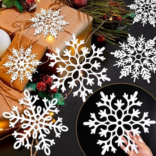 kockuu Large Christmas Hanging Snowflakes Decorations Outdoor for Tree