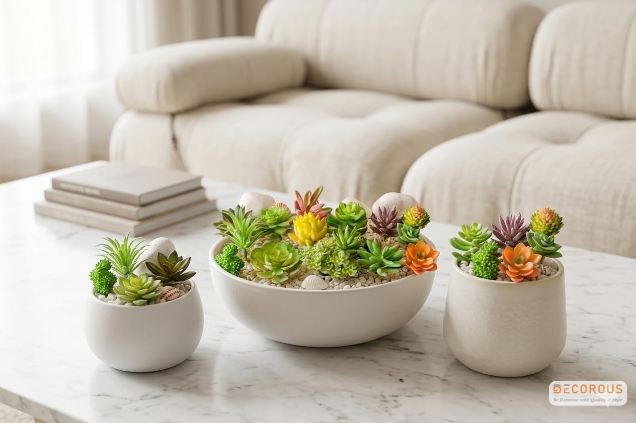 Artificial Succulent Plants / Set of 16