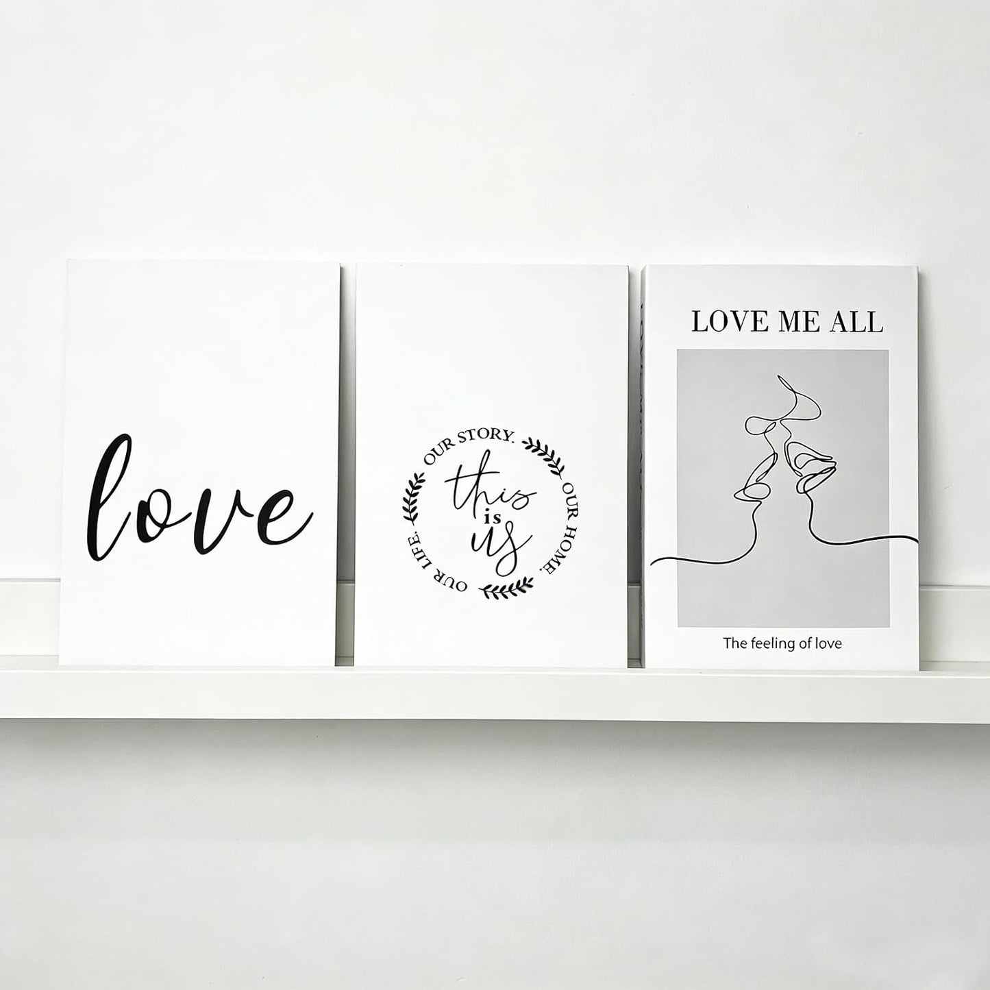 Faux Books for Decor / White / Set of 3