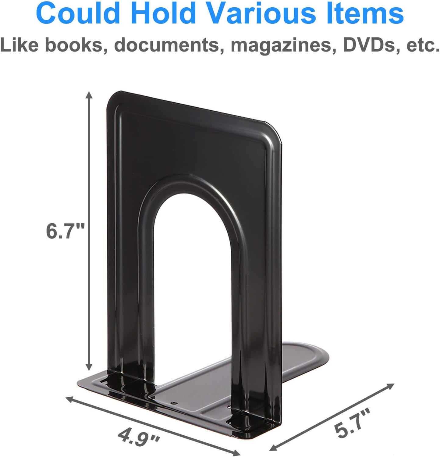 Heavy Duty Bookends / Black