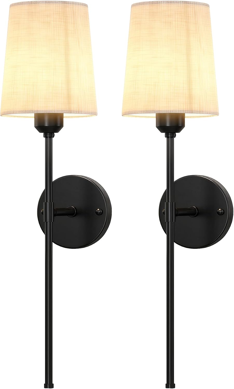 Rechargeable Wall Lights Set of 2, 7500mAh, RGB, Battery Operated Wall Sconces with Remote, Dimmable, Magnetic Bulbs