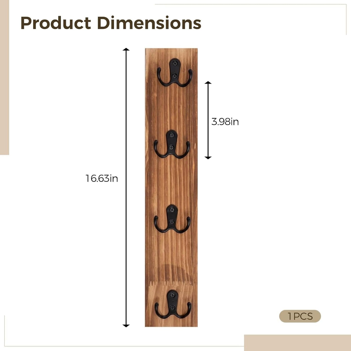 Solid Wood Organizer Shelf