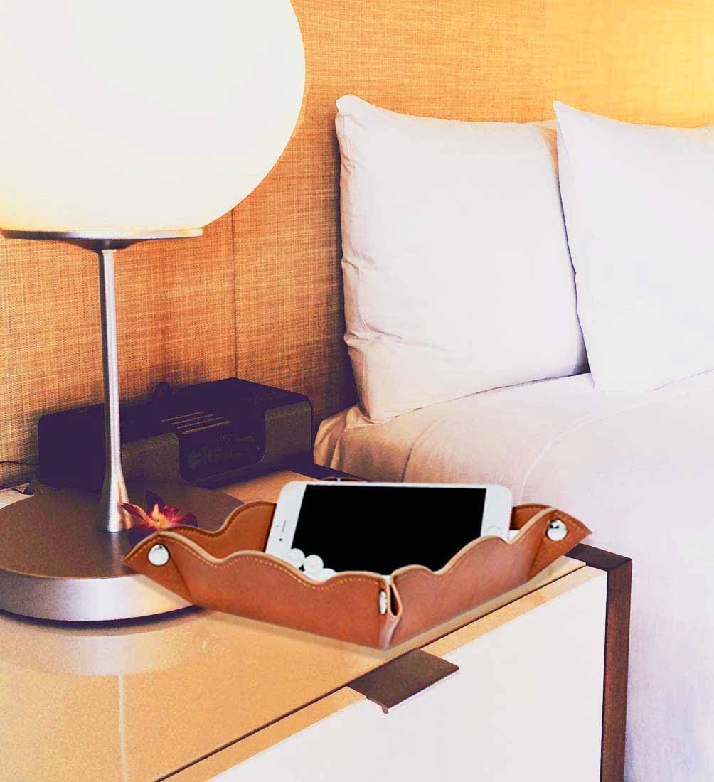 Valet Tray for Men Women / Brown / Set of 2