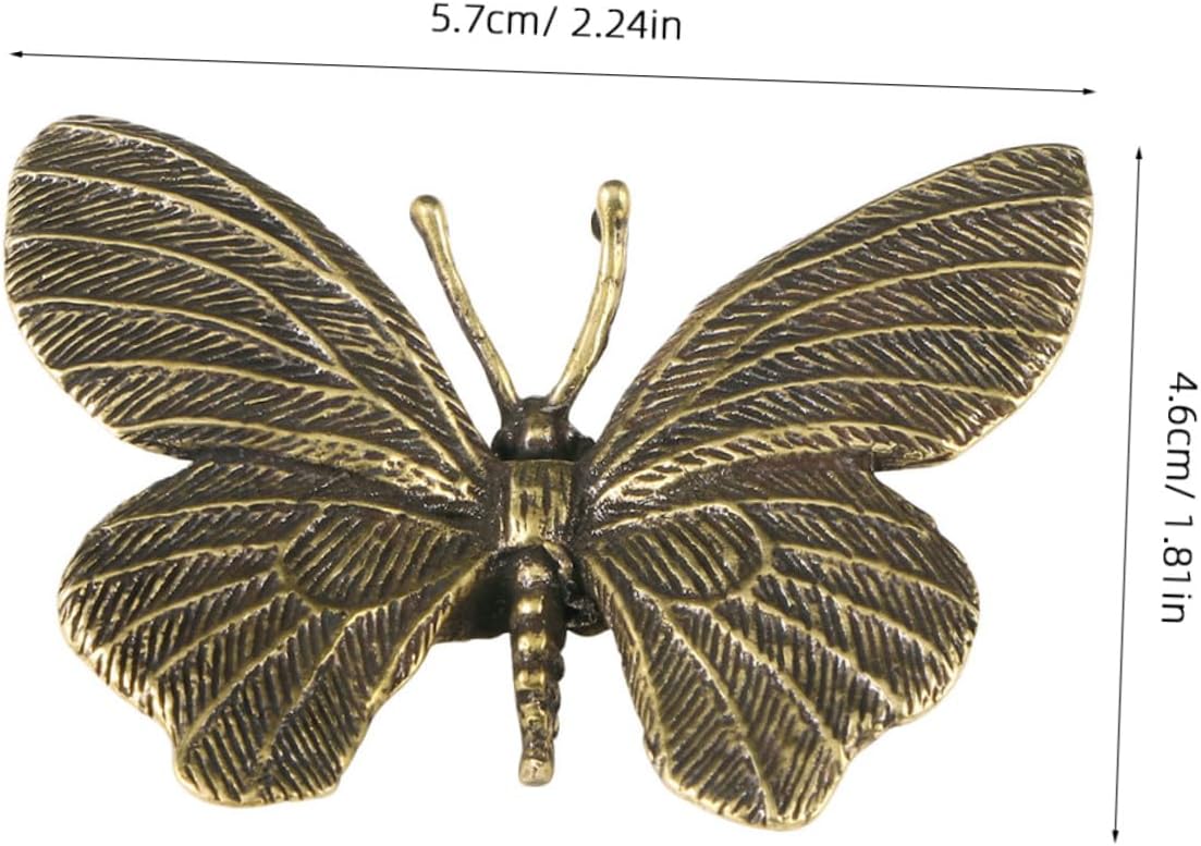 Brass Butterfly Statues / Retro Butterfly Figurine