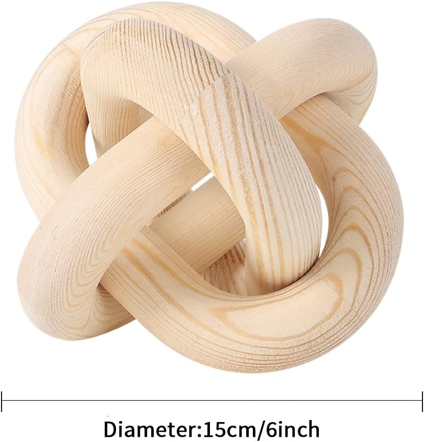 Wood Knot Chain Link Decor / Wood Color
