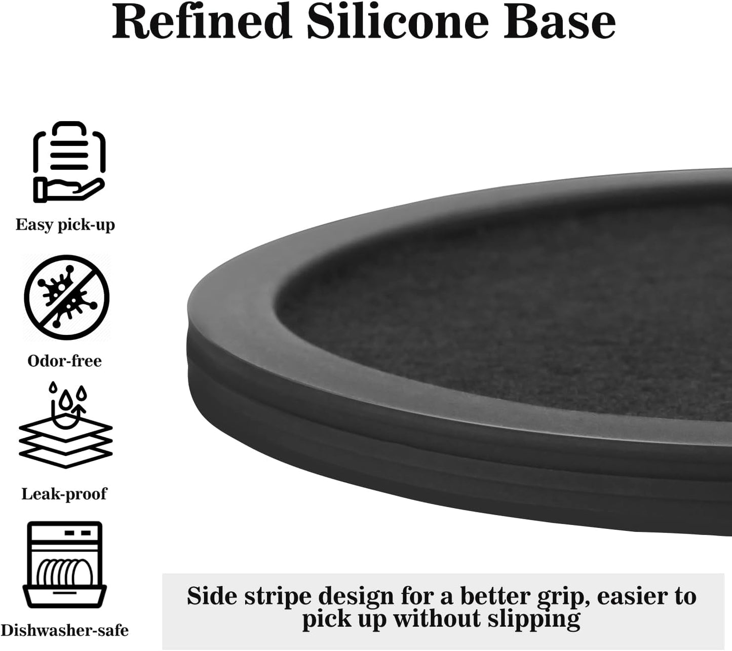 Holder / Silicone Cup Mat / Black