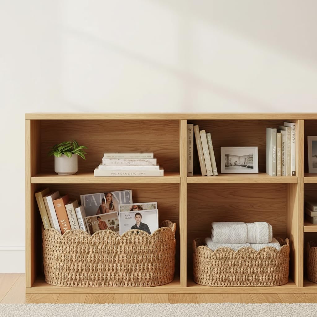 Woven Storage Baskets / Natural / Set of 2