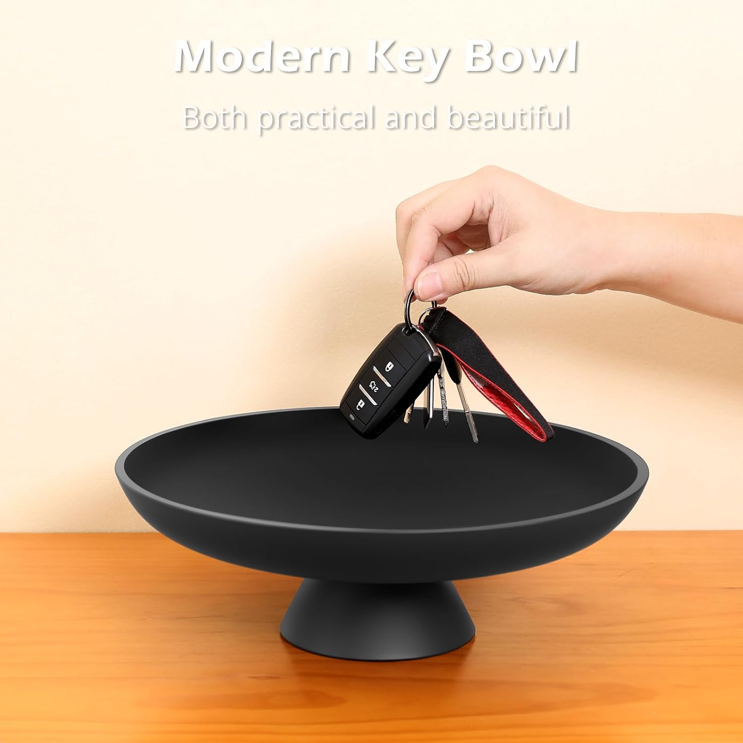 Modern Key Bowl for Entryway Table / Black02