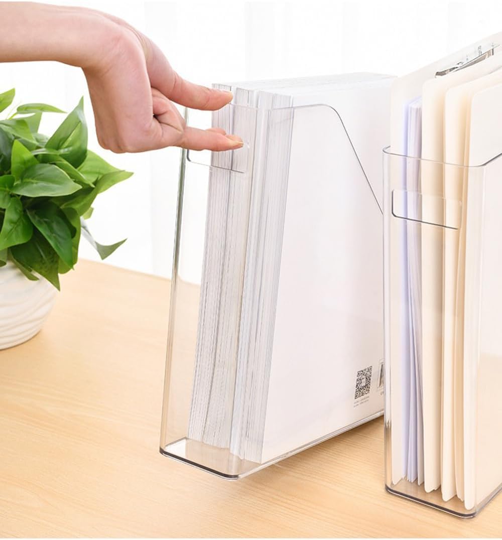 Acrylic Magazine Holder / Clear / Set of 3