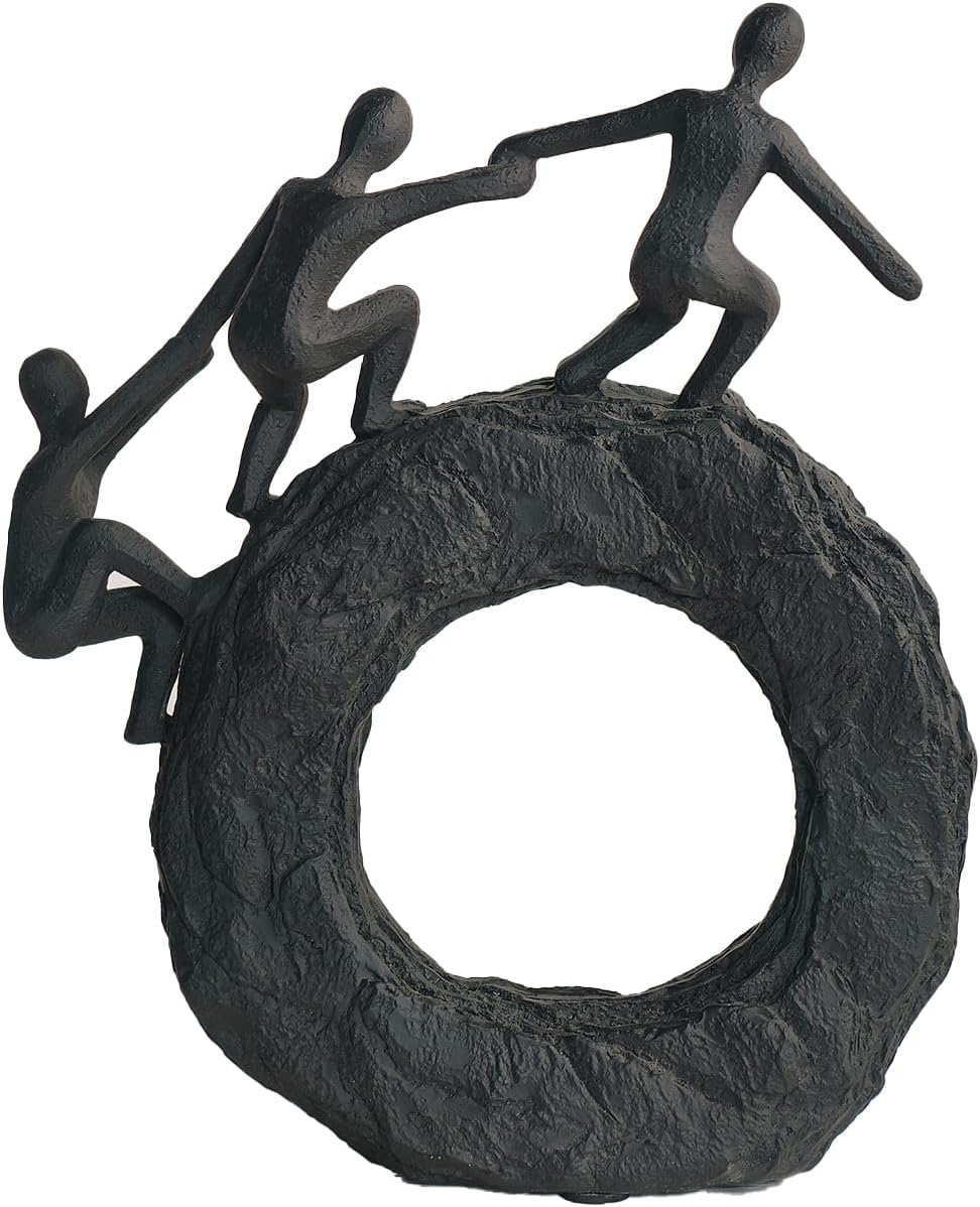 Statue / Round Climbing / Black / 7 x 8 x 1.5