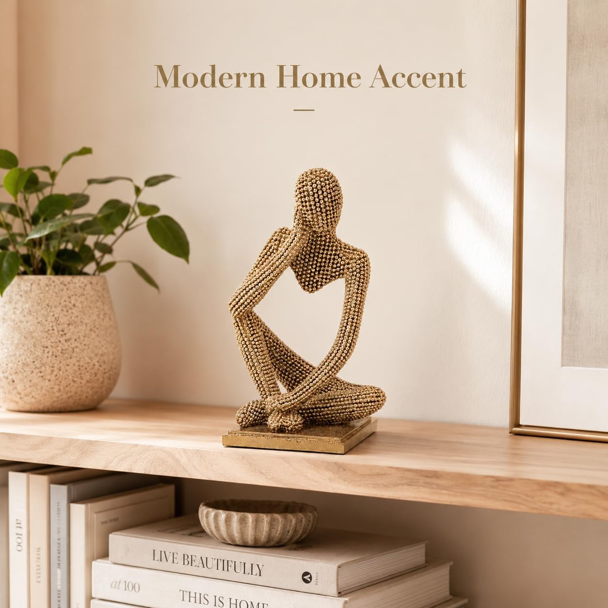 Modern Aesthetic Figurine / Right / Gold