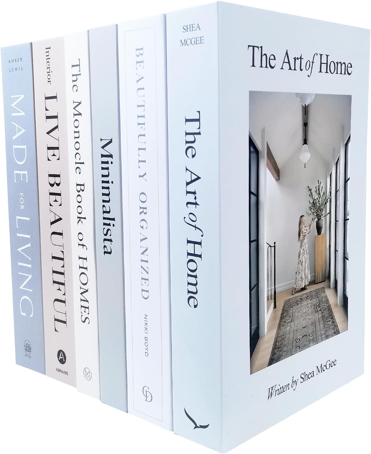 Decorative Books / Grey Home Style / Set of 6