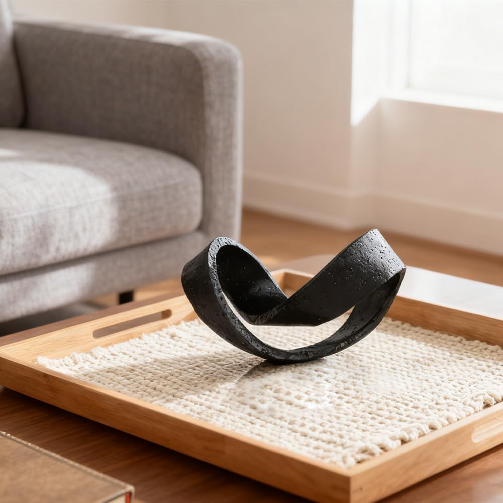 Multi-Angle Abstract Art Statue / Black