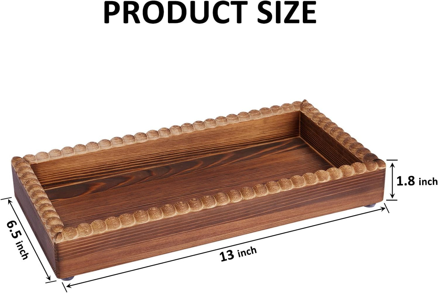 Wooden Countertop Vanity Trays