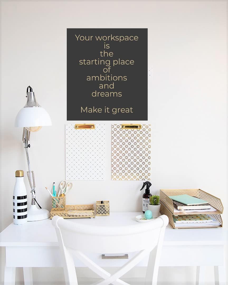 BLU MONACO | Gold Desk Organizer Set for Women 6 Piece | Mail Sorter Organizer Countertop with Letter Sorter for Desk