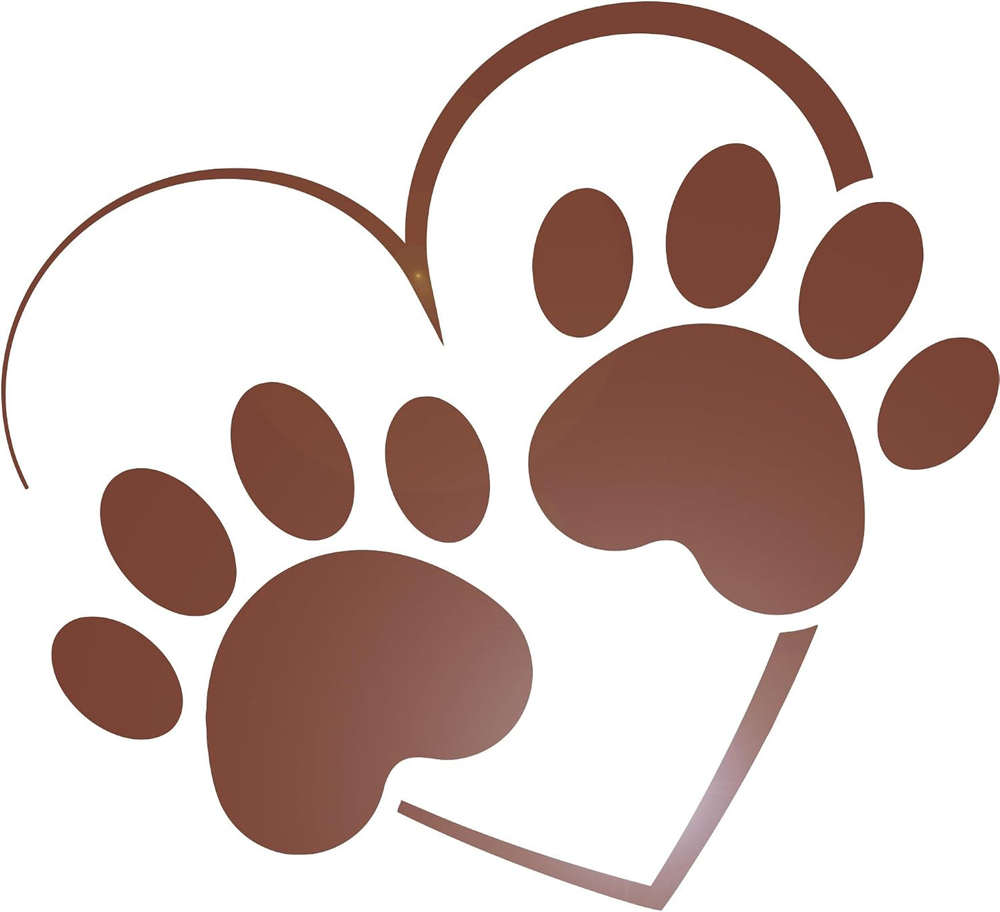 Vinyl Wall Decal Grooming Pets Paw Print House Animals Love Stickers / 22.5 x 25 / M In / Black