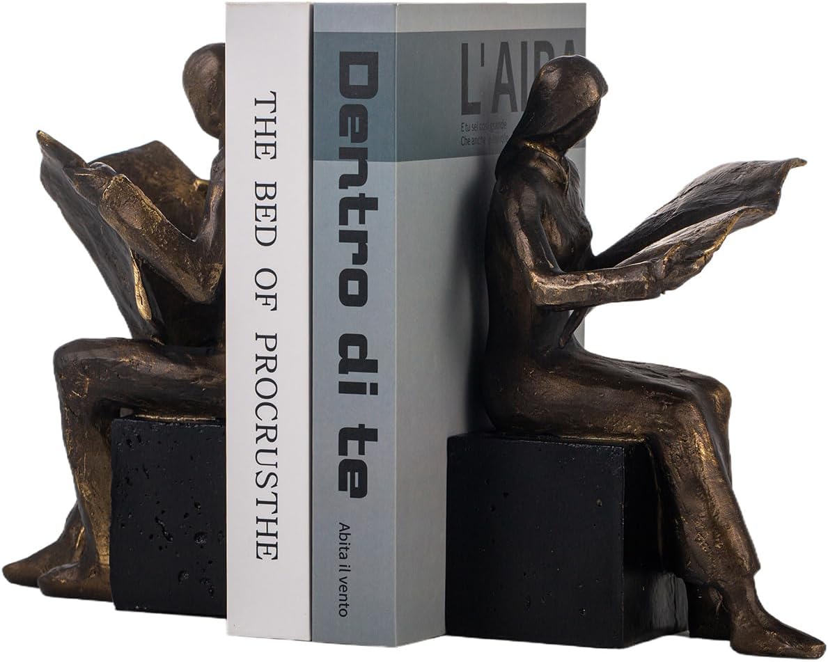 Decorative Bookends / Heavy Duty Book Holder Non-Slip / Newspaper Reader