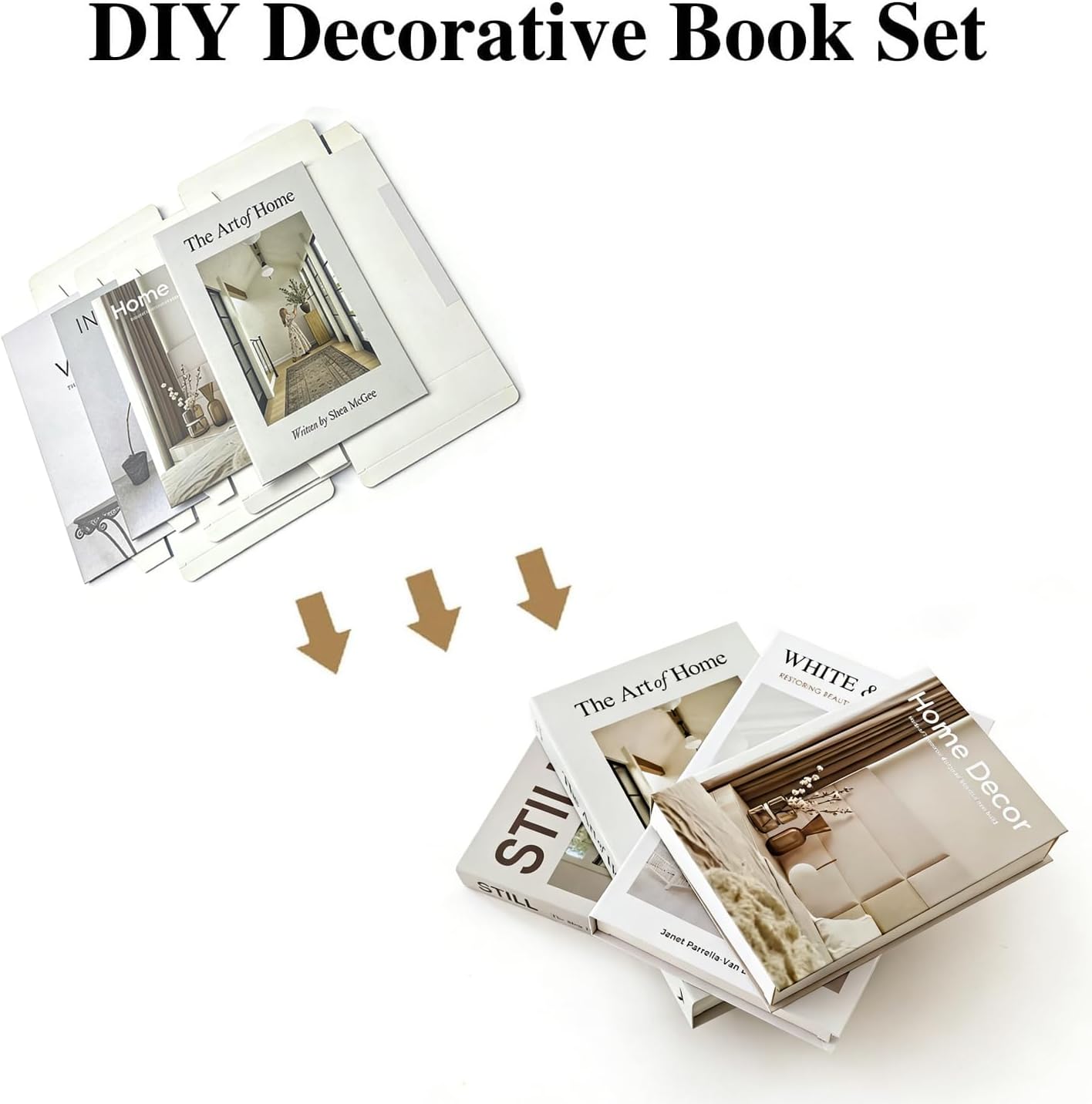 Decorative Books / Coffee Table Decor Book / Home_style1 / Set of 8