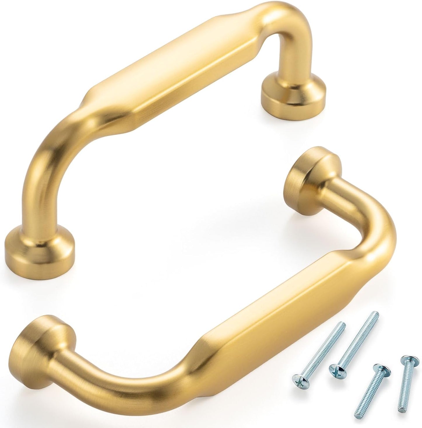 3-3/ Hole Centers / 3-3/4" Hole Centers / Classic / Brushed Gold / 4 Inch