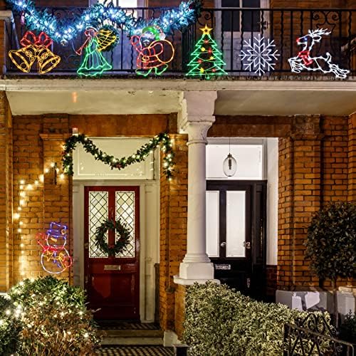 TRWYMZ Christmas Decorations - 16" Christmas Window Silhouette Lights