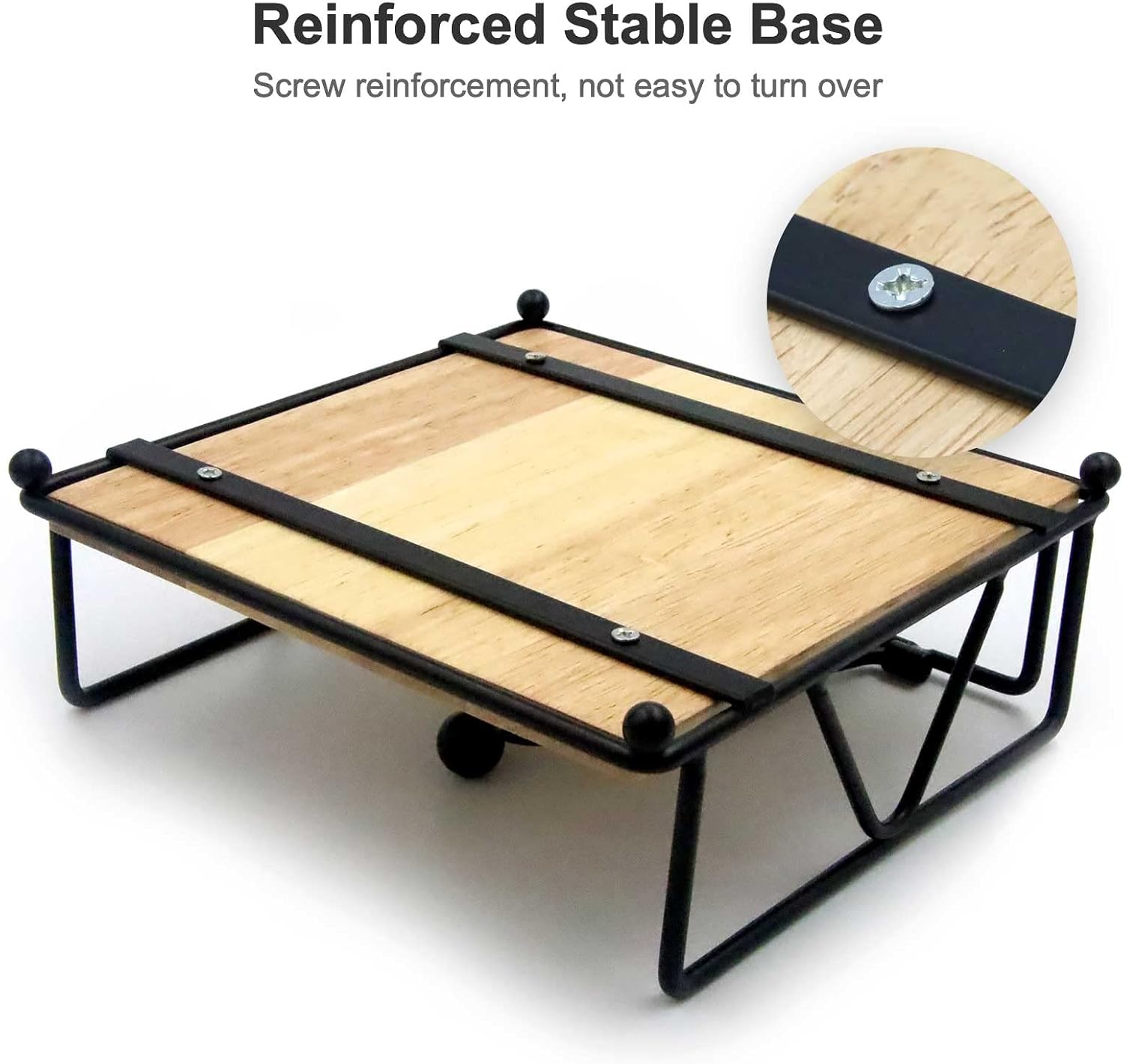 Metal and Wood Napkin Holder