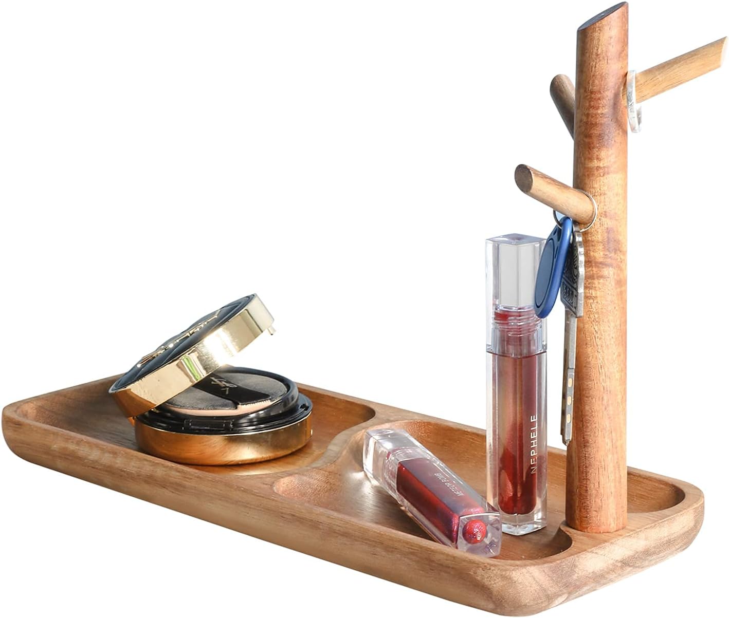 Wood Key Tray for Entryway Table / Acacia