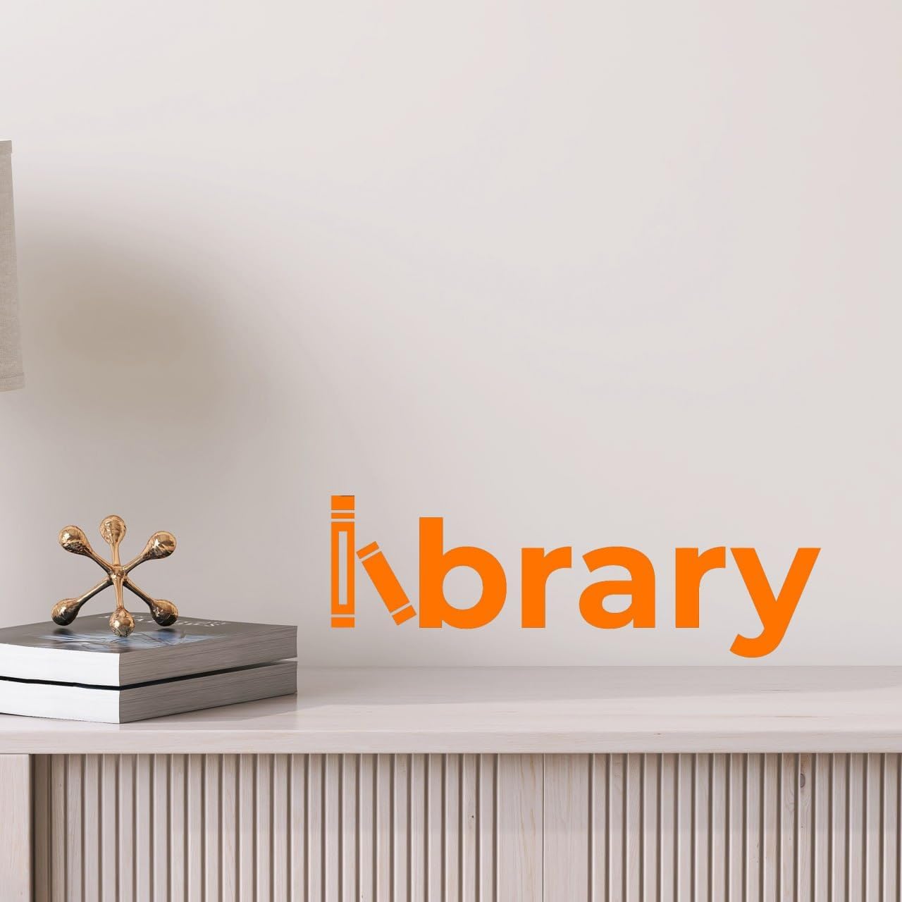 Vinyl Wall Decal Library Words Reading Room Corner Books Stickers ig6027 / 22.5 x 7.5 / S In / Black