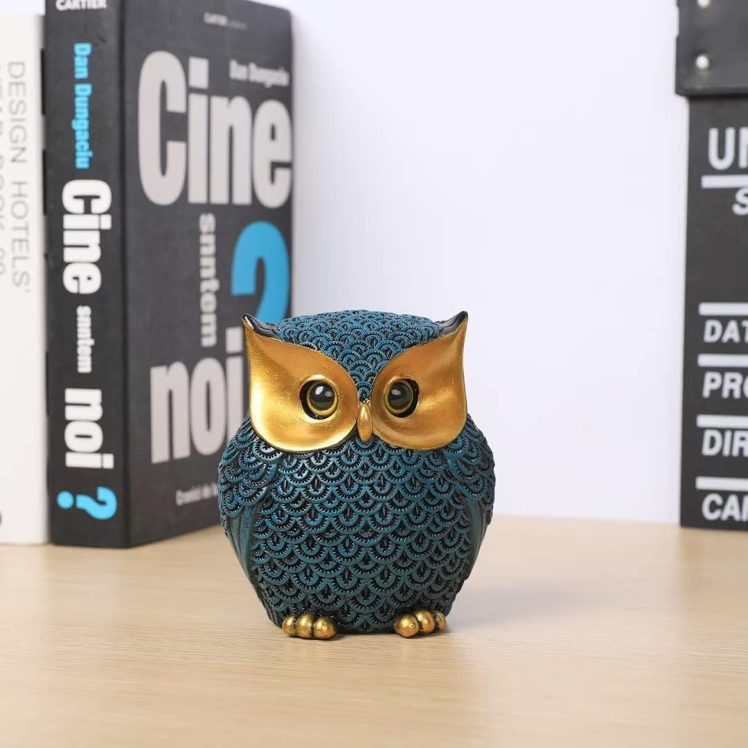Owl Figurines Home Decor Accents Small Décor Items / Style1-blue