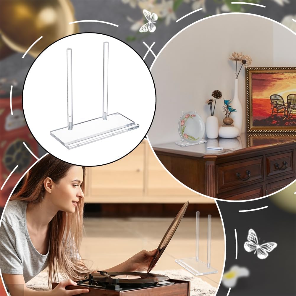 Tabletop Acrylic Book Display Stand Acrylic Display Easel Artwork Storage Rack / Clear / 7.83 x 3.5